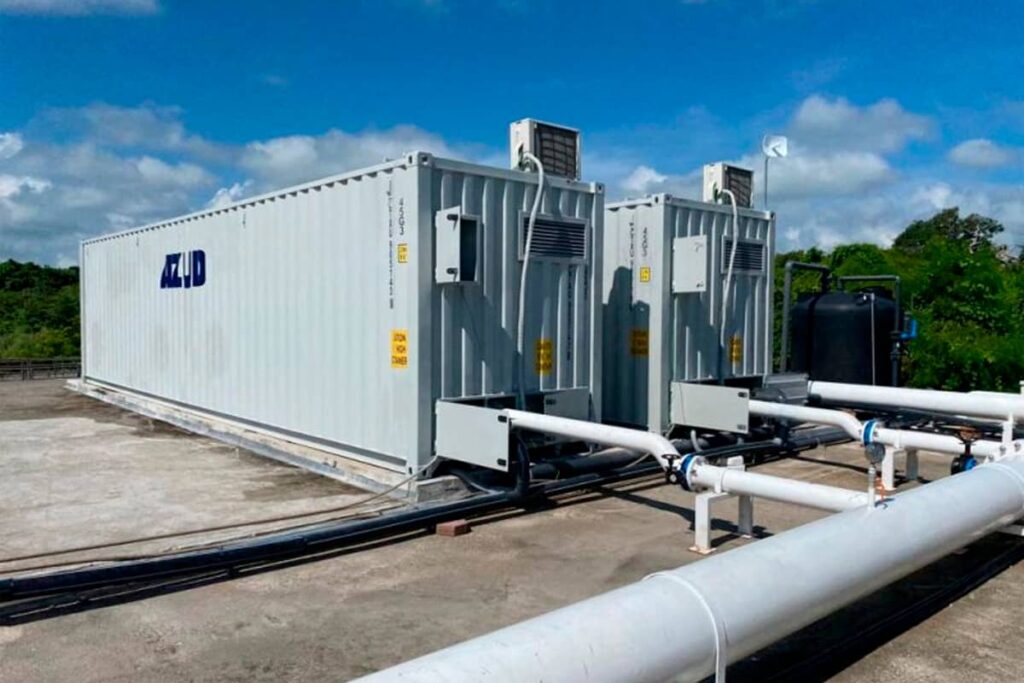 Planta contenerizada de potabilización de agua descentralizada